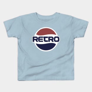 Retro logo for nostalgic 70s and 80s style Kids T-Shirt